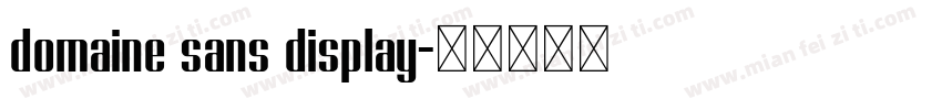 domaine sans display字体转换